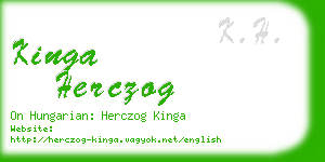 kinga herczog business card
